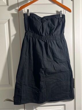 ♥️Mossimo Supply Co. Strapless Black Ruched Waist Dress